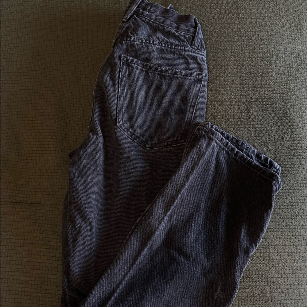 PacSun Black Straight Leg Dad Jeans